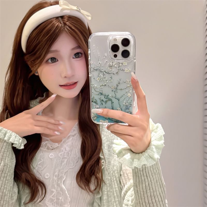 Case Phone Floral Gradient