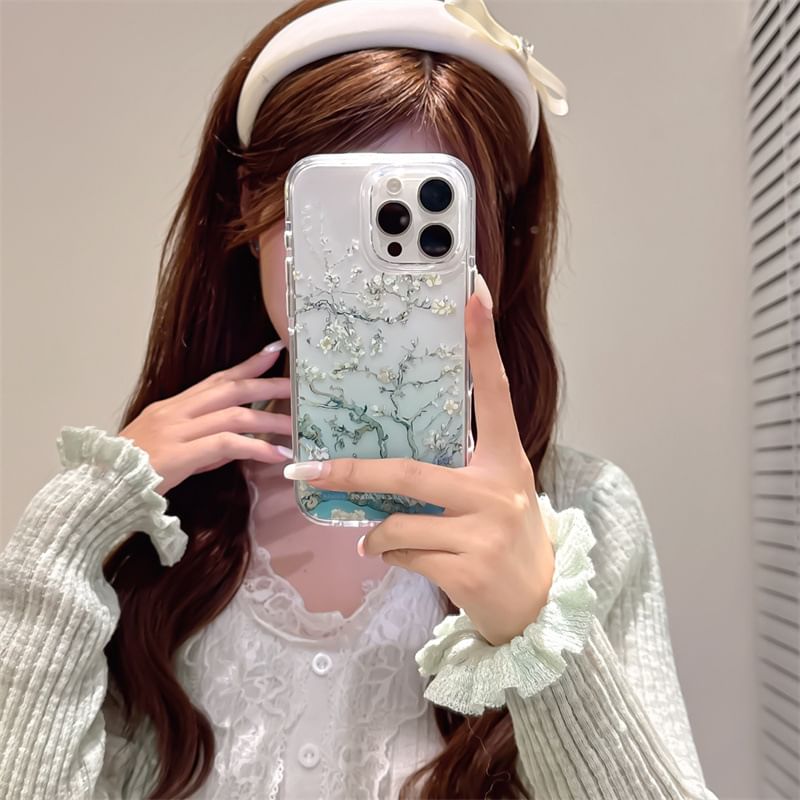 Case Phone Floral Gradient