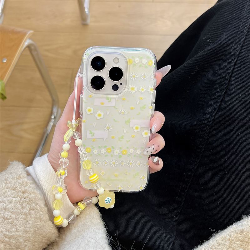 Floral Case Set Phone / Strap