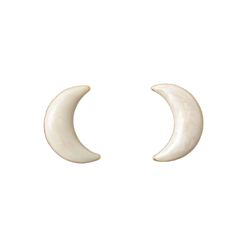 Earring Clip-On Stud / Moon Ear