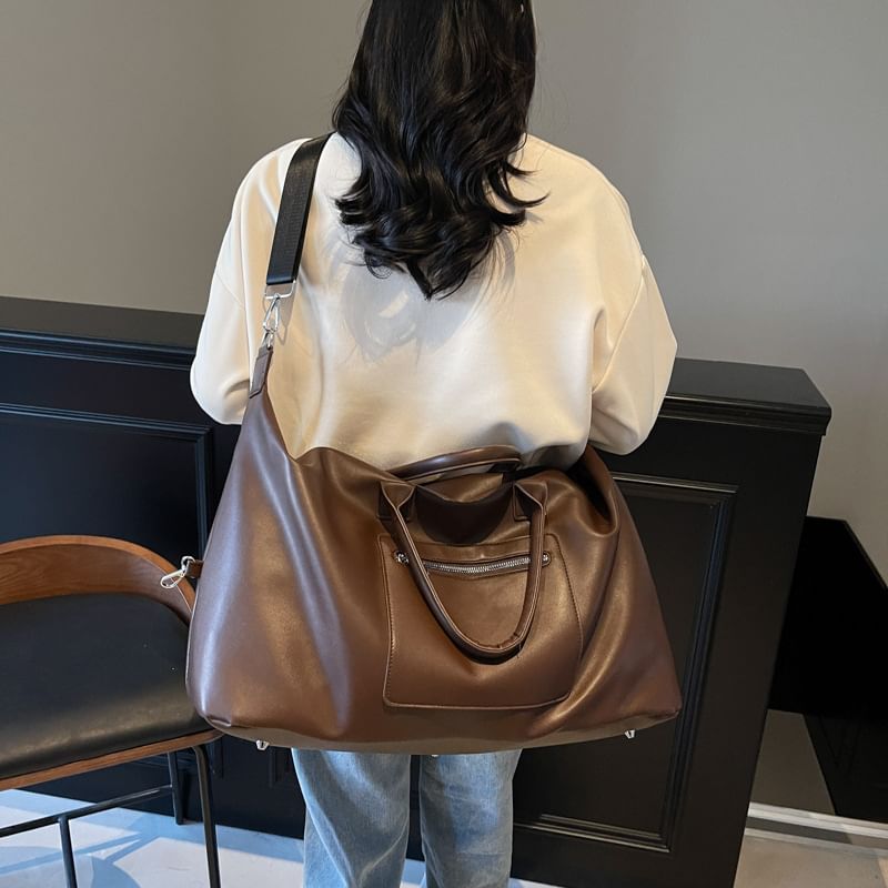 Crossbody Bag Handle Top Leather Faux