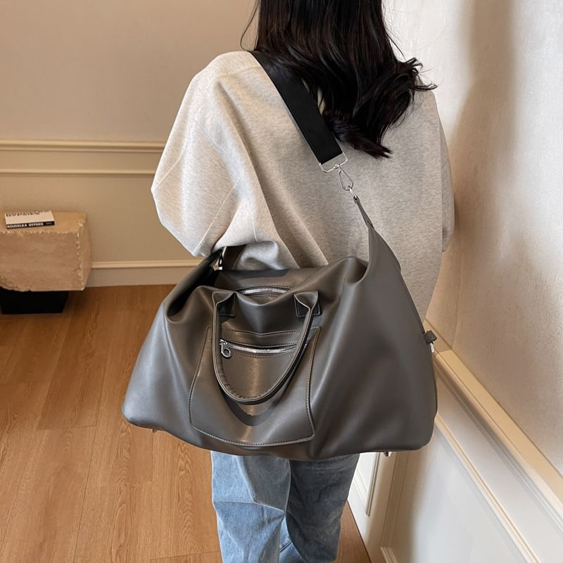 Crossbody Bag Handle Top Leather Faux