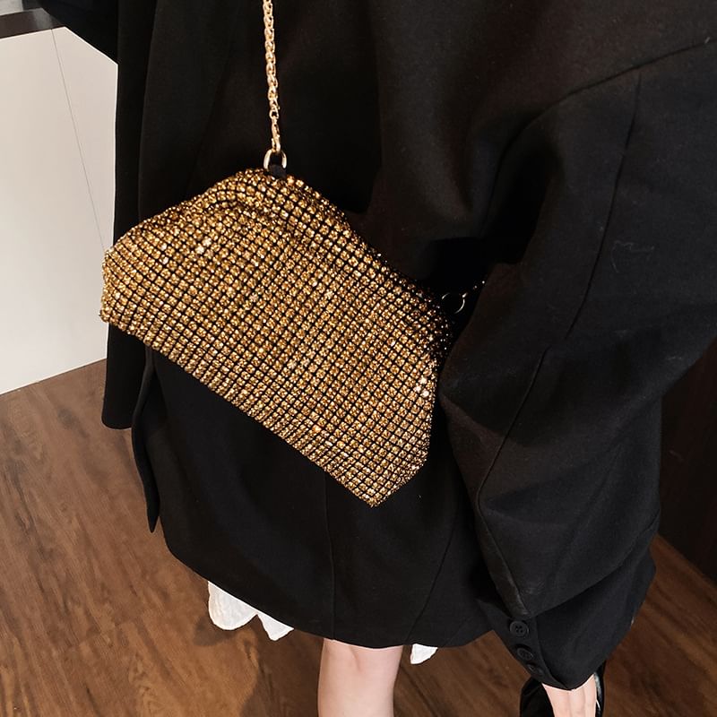 Crossbody Bag Rhinestone Chain