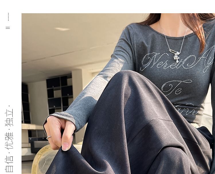 Leg (Various Dress Pants Waist Print Designs) Wide High