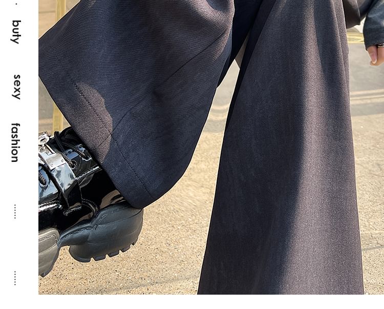 Leg (Various Dress Pants Waist Print Designs) Wide High