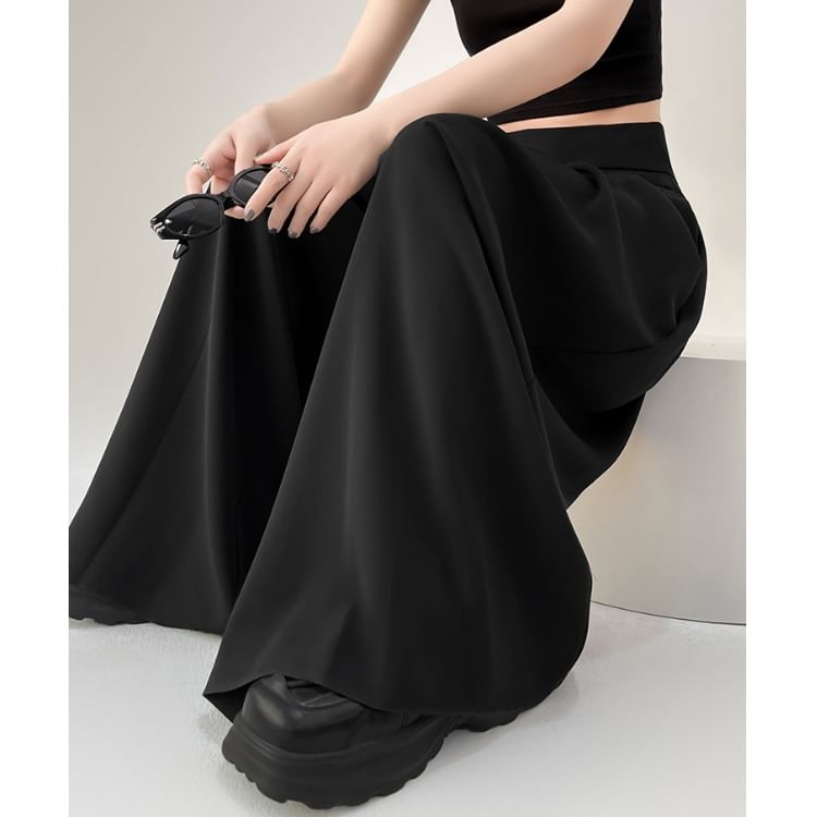 Dress Designs) Waist High Pants Wide (Various Leg Plain