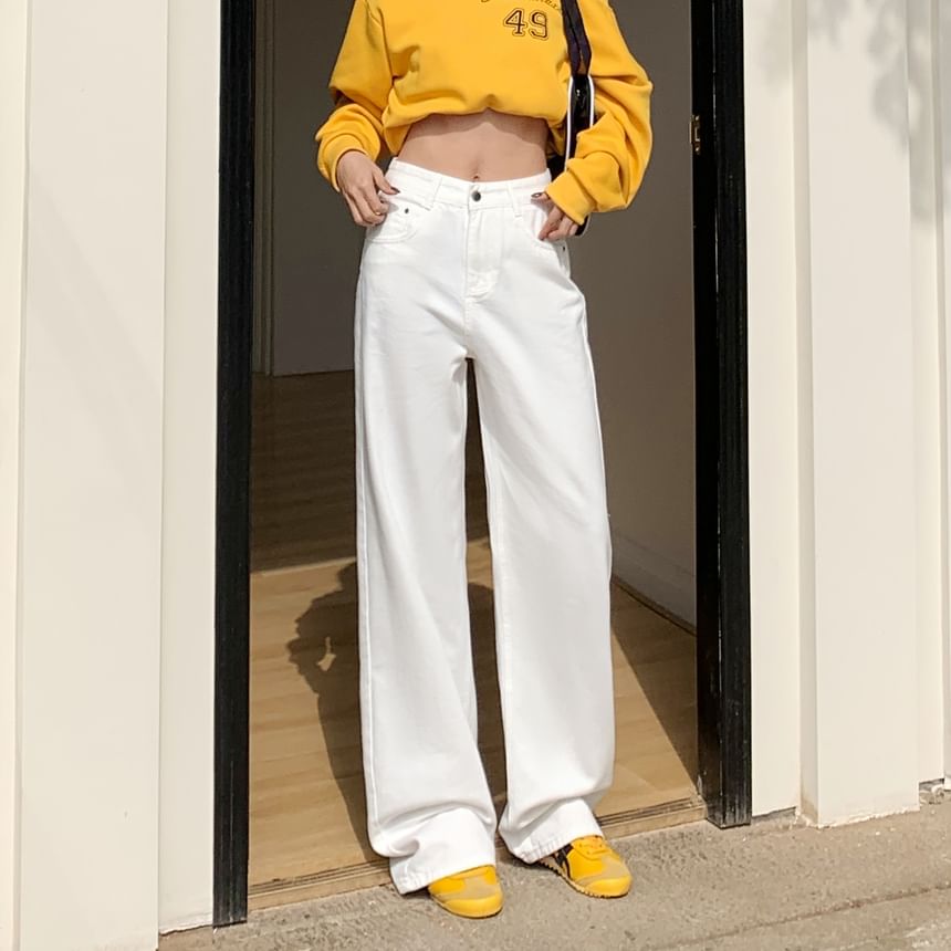 High Plain Washed Wide Suit Designs) Rise Pants Leg (Various