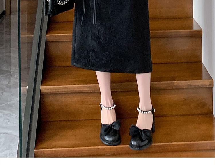 Waist A-Line Button Midi Jacquard High Slit Frog Skirt Floral