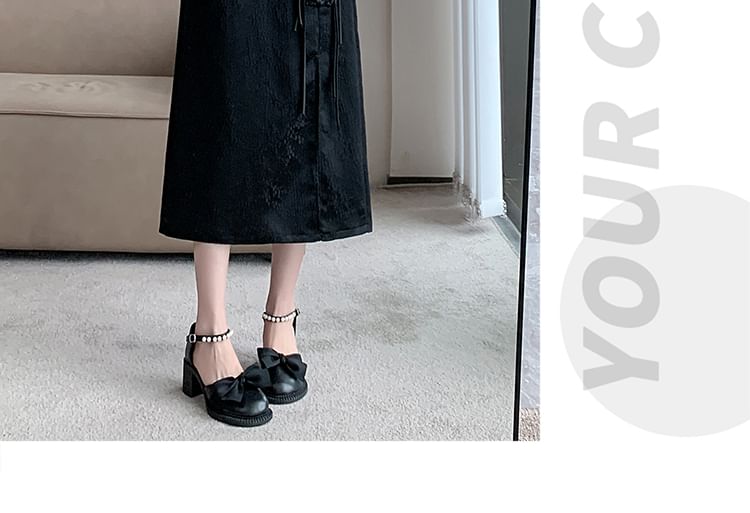 Waist A-Line Button Midi Jacquard High Slit Frog Skirt Floral