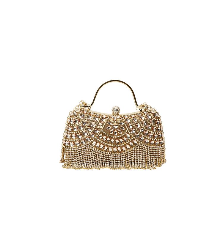 Bag Crossbody Chain Rhinestone Tasseled