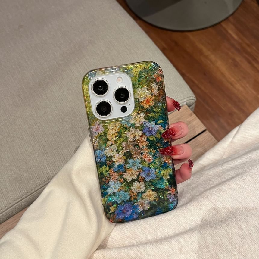 Flower Print Phone Case