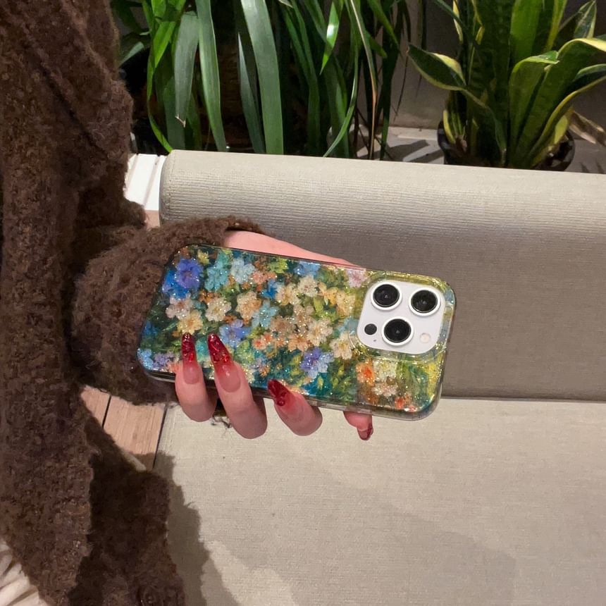 Flower Print Phone Case