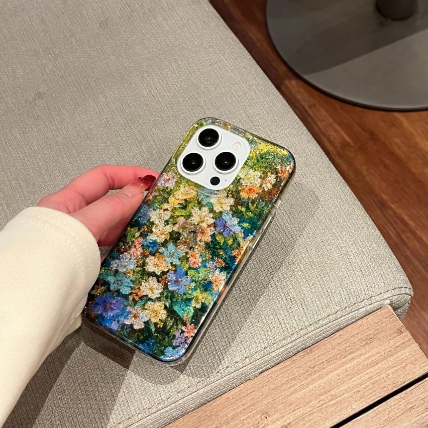 Flower Print Phone Case