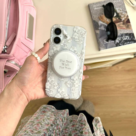 Flower Print Phone Case / Stand