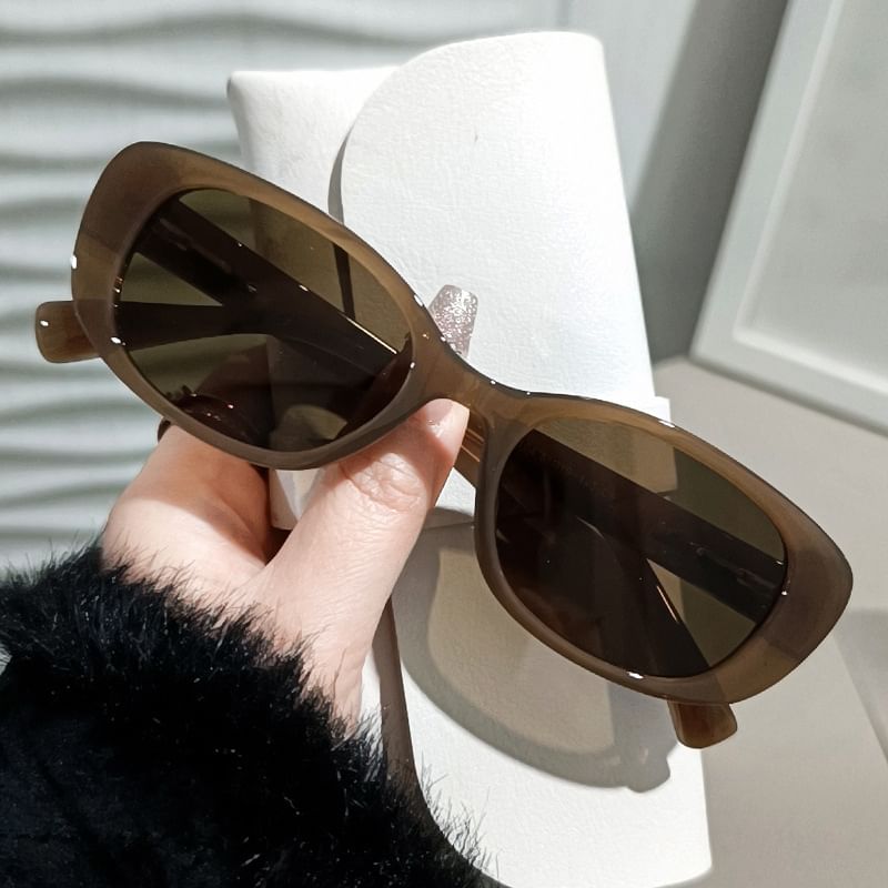 Rectangle Plain Sunglasses