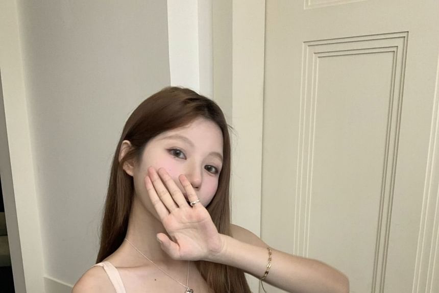 Plaid Tube Asymmetrical Top