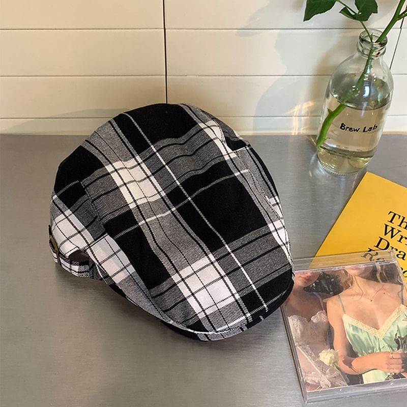 Cap Newsboy Plaid