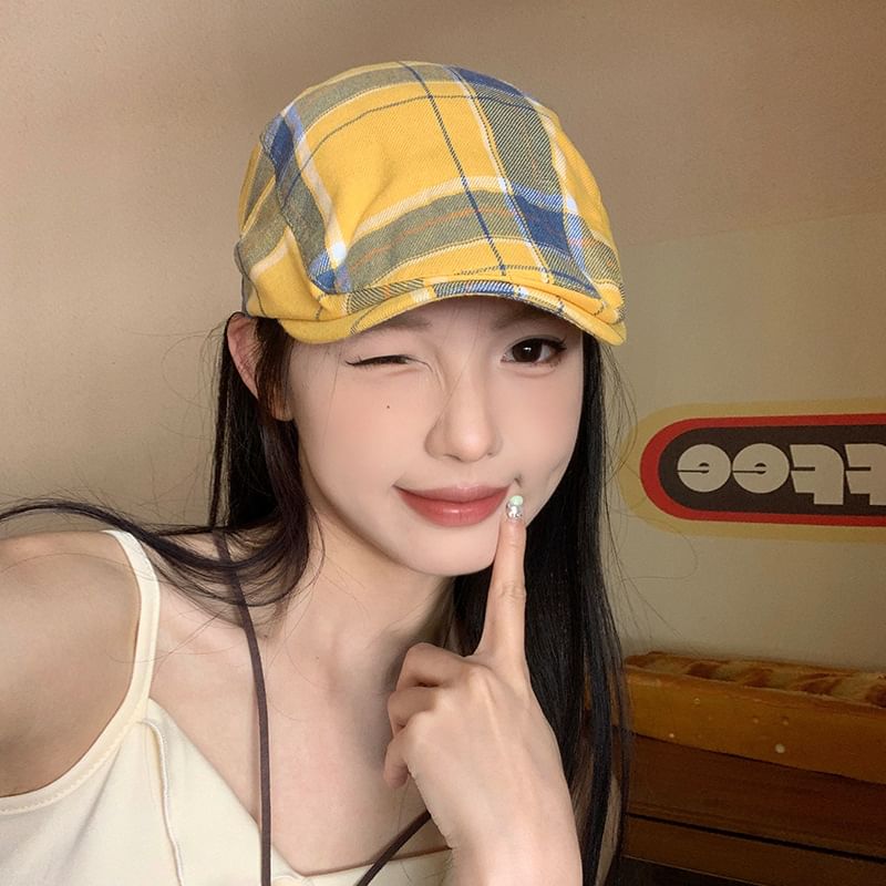 Cap Newsboy Plaid