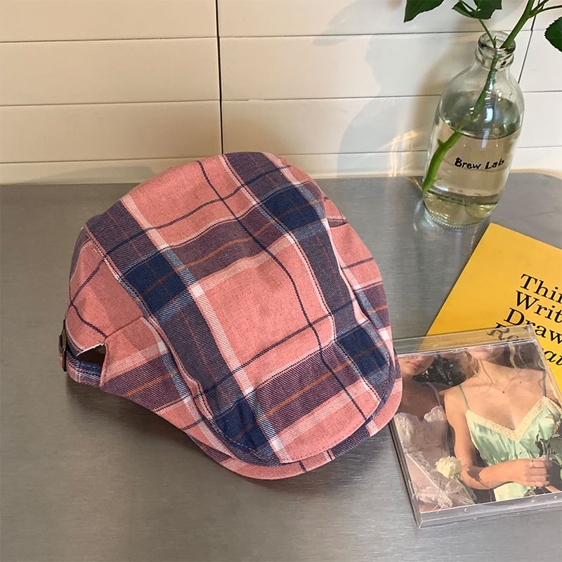 Cap Newsboy Plaid