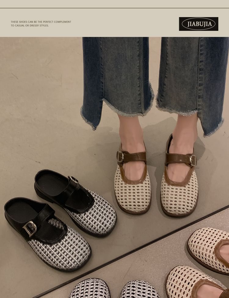 Buckled Panel Mules
