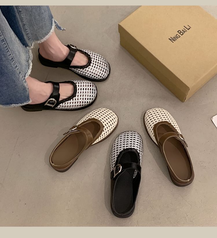 Buckled Panel Mules