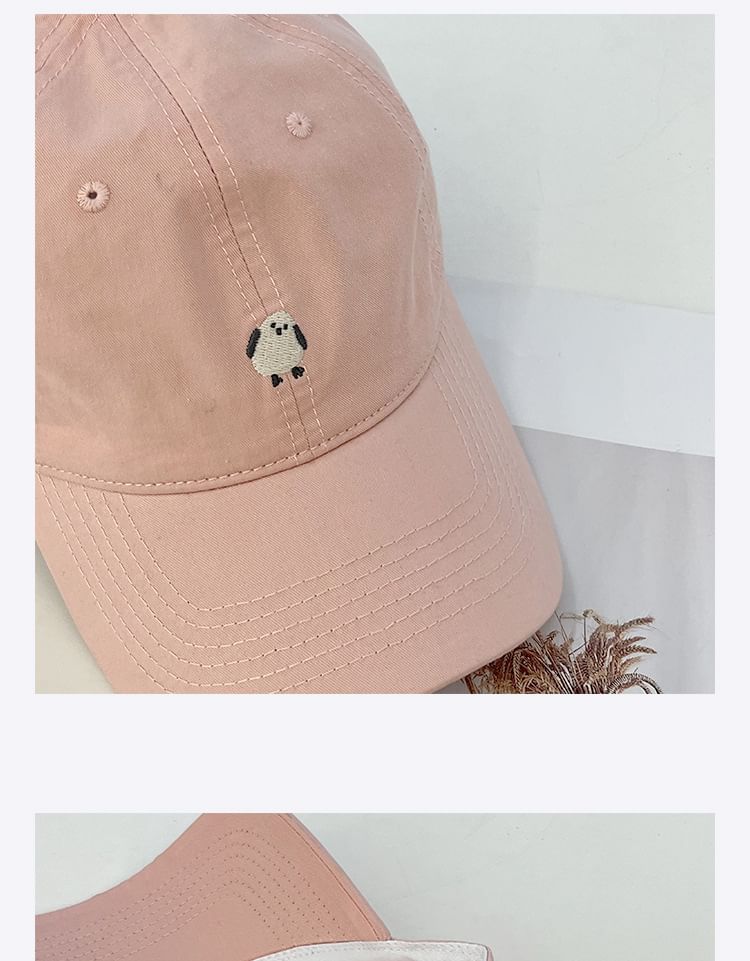 Baseball Cap Embroidered Bird