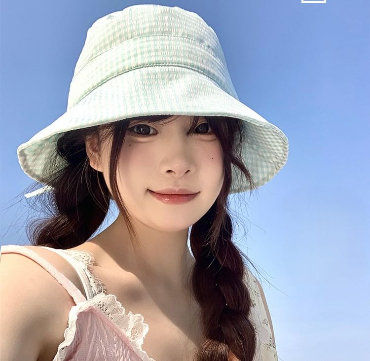 Hat Bucket Plaid