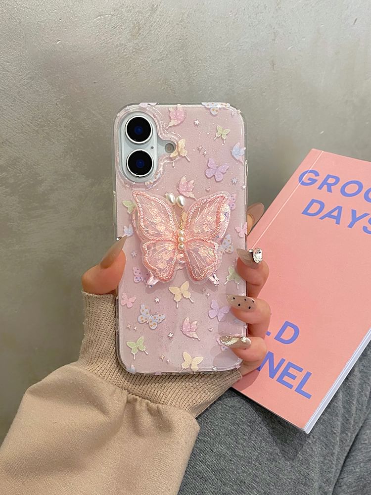 Phone Set Strap Butterfly Adhesive Decoration / Case