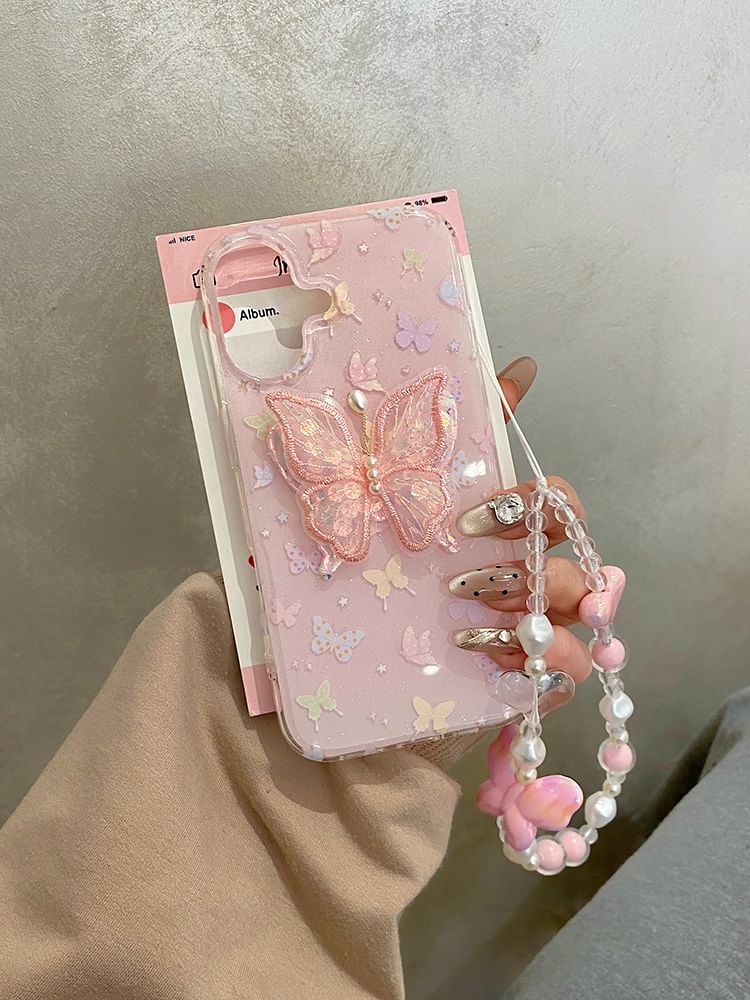 Phone Set Strap Butterfly Adhesive Decoration / Case
