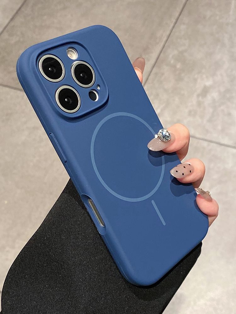 Plain (Compatible MagSafe) Magnetic with Case Phone