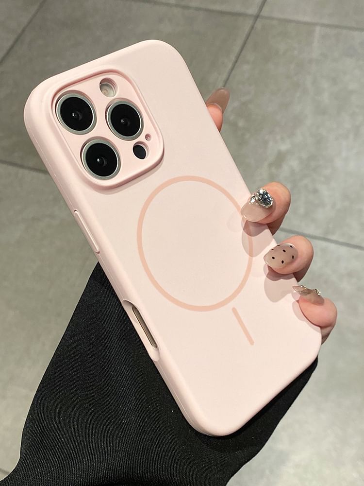 Plain (Compatible MagSafe) Magnetic with Case Phone