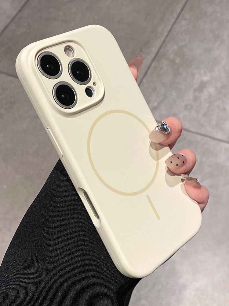 Plain (Compatible MagSafe) Magnetic with Case Phone