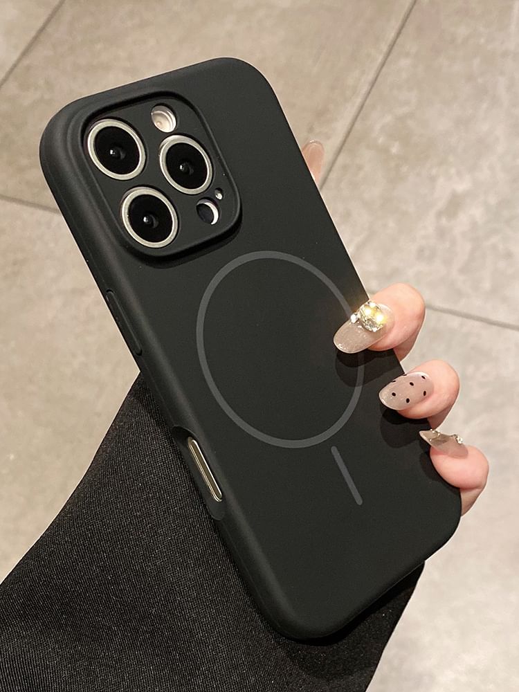 Plain (Compatible MagSafe) Magnetic with Case Phone