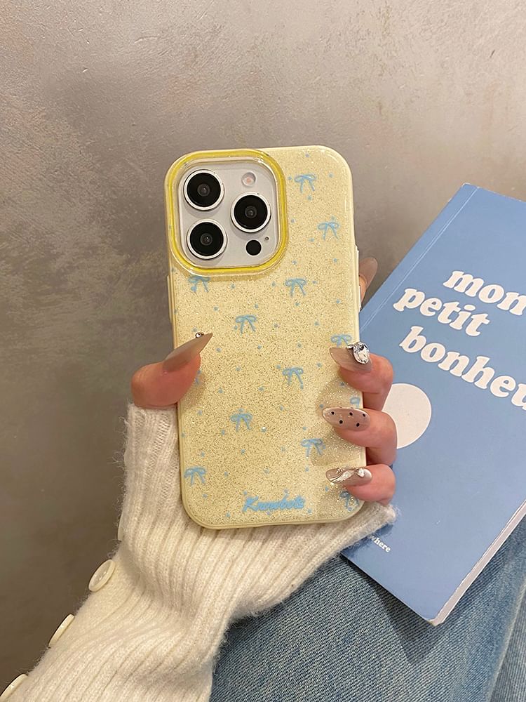 Bow Phone Case Glitter