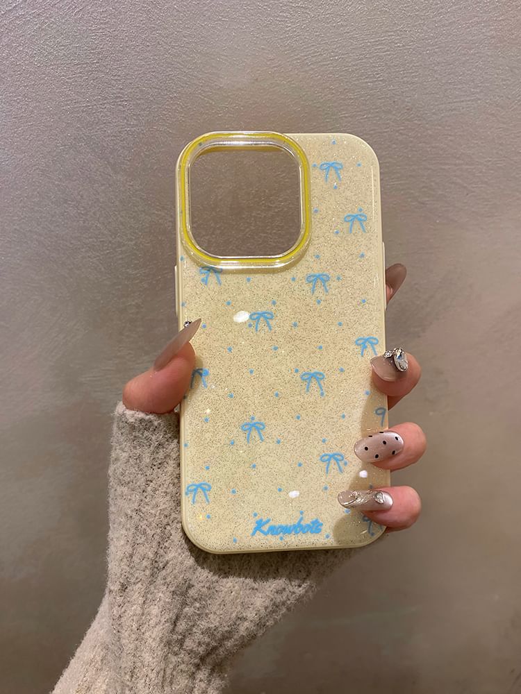 Bow Phone Case Glitter
