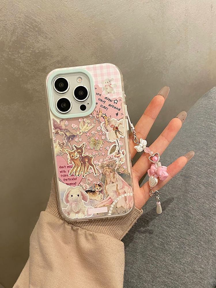 / Case Set Strap Animal Phone