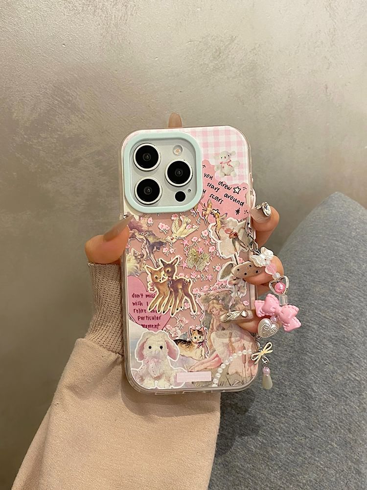 / Case Set Strap Animal Phone