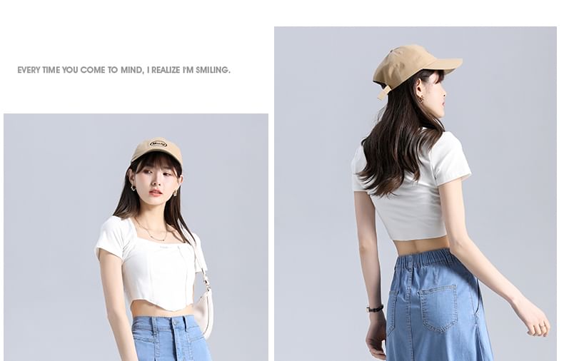 Denim Skirt High Waist Midi A-Line