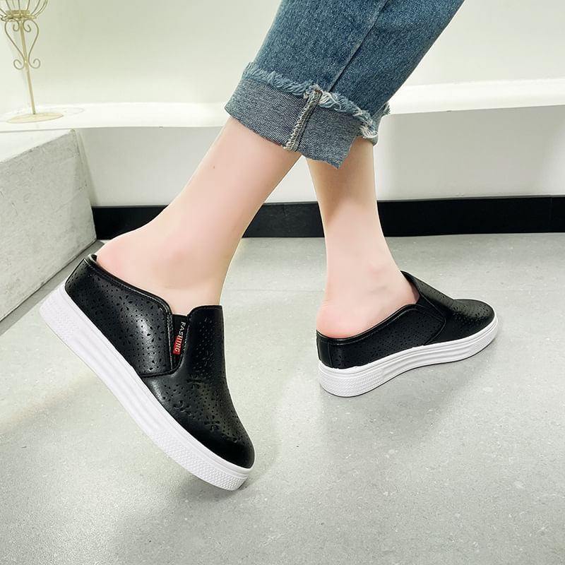 Perforated Platform Mules