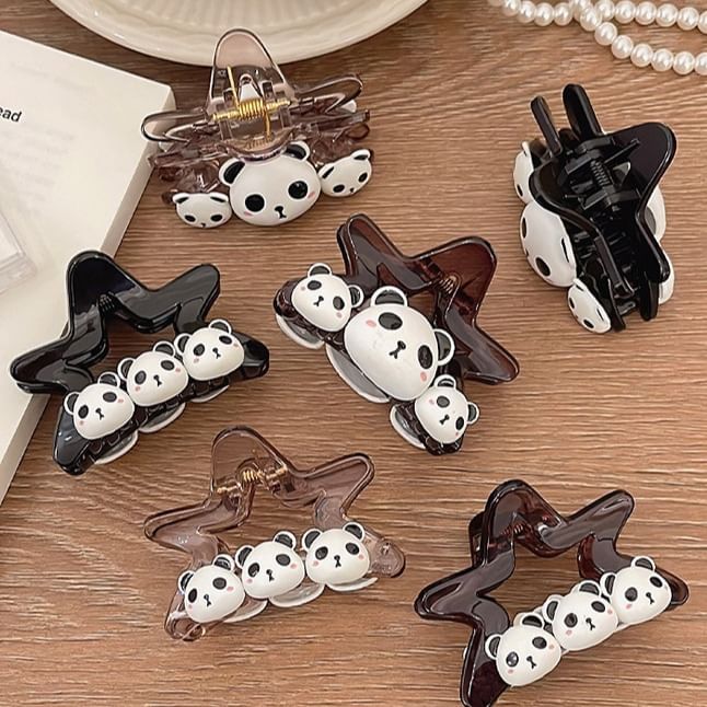 Hair Claw (Various Panda Designs) Clip