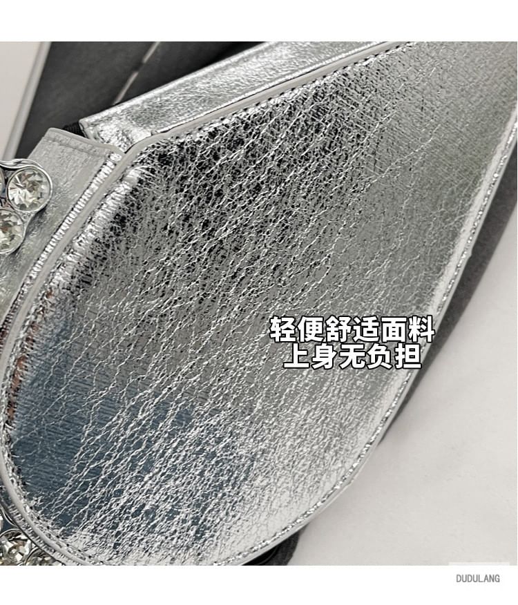 Velvet Heart Rhinestone Bag Hand