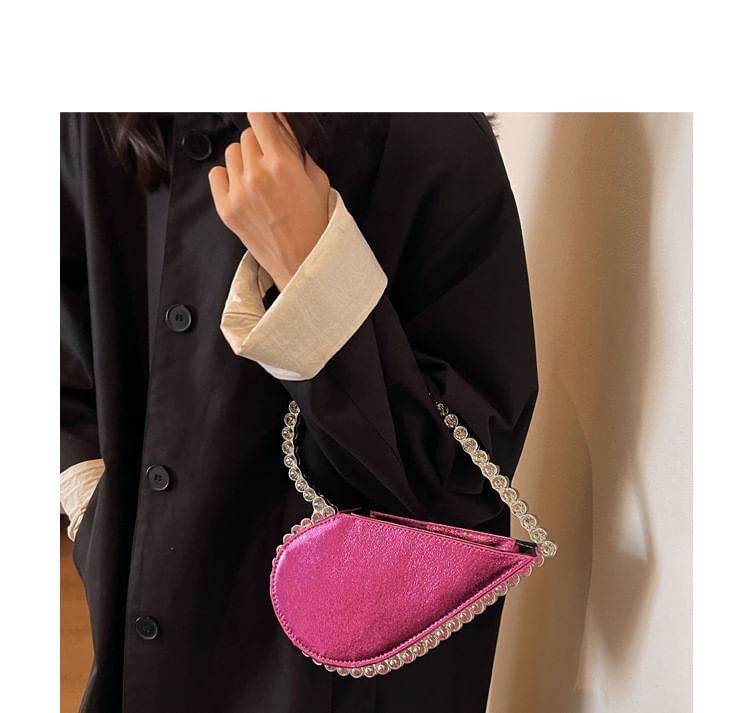Velvet Heart Rhinestone Bag Hand