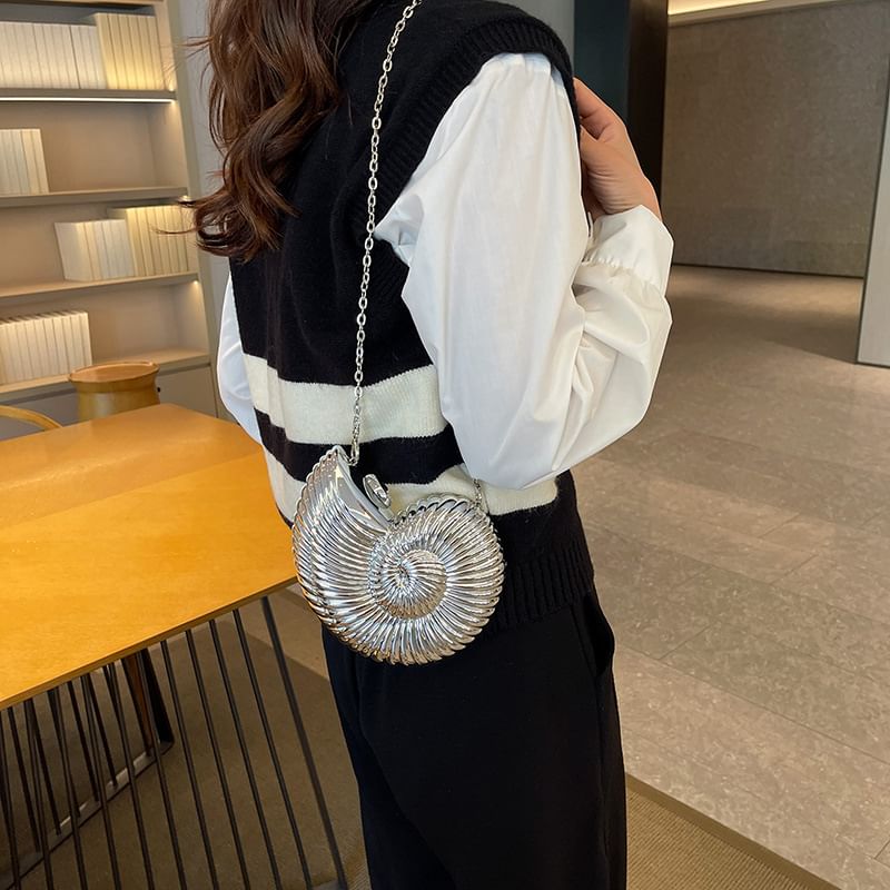 Shell Evening Strap Bag Chain