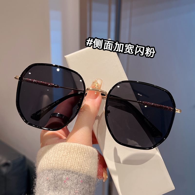 Frame Sunglasses Round Glitter