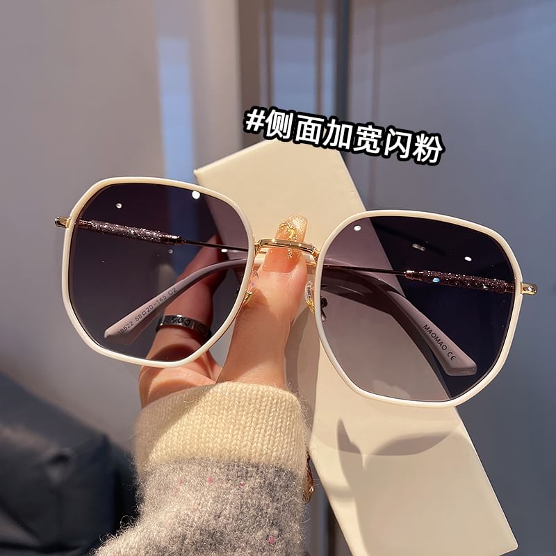 Frame Sunglasses Round Glitter