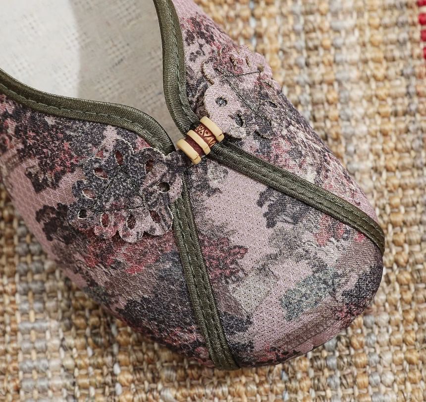 Print Panel Flats Floral