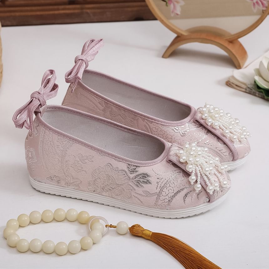 Beaded Embroidered Flats