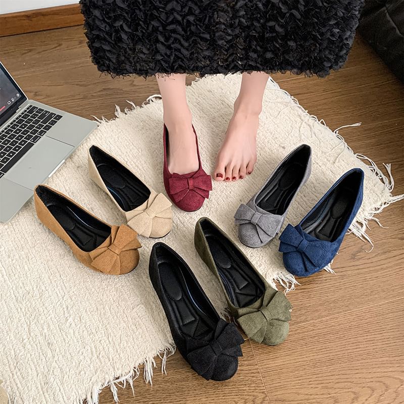 Flats Bow Detail Plain