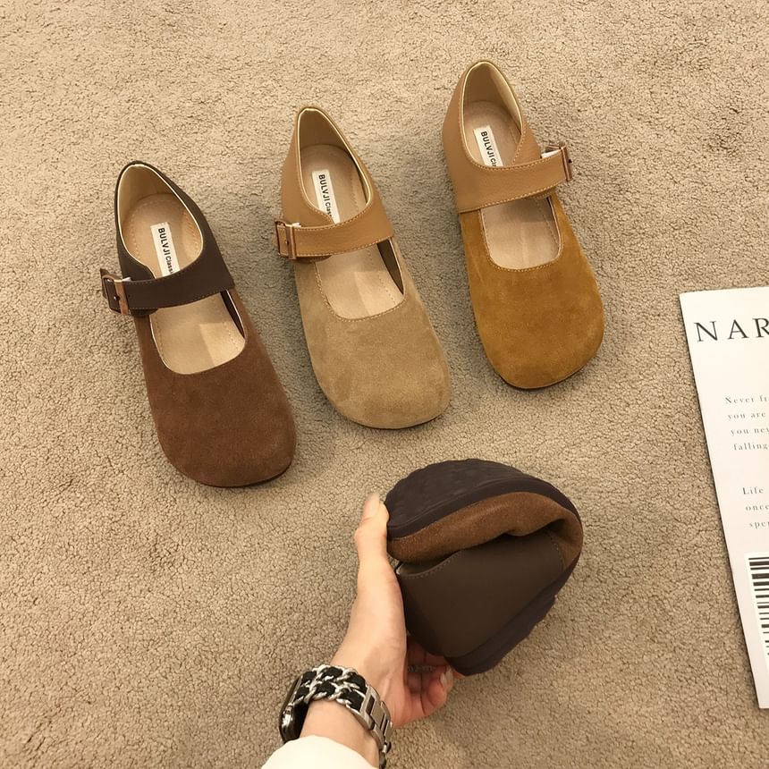 Buckled Mary Jane Plain Flats