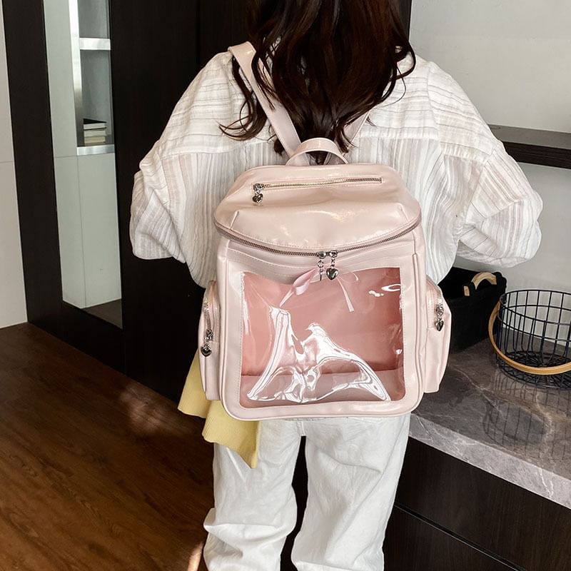 Panel Multi-Pocket PVC Backpack